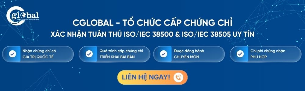 CGLOBAL cấp chứng nhận ISO 38500 