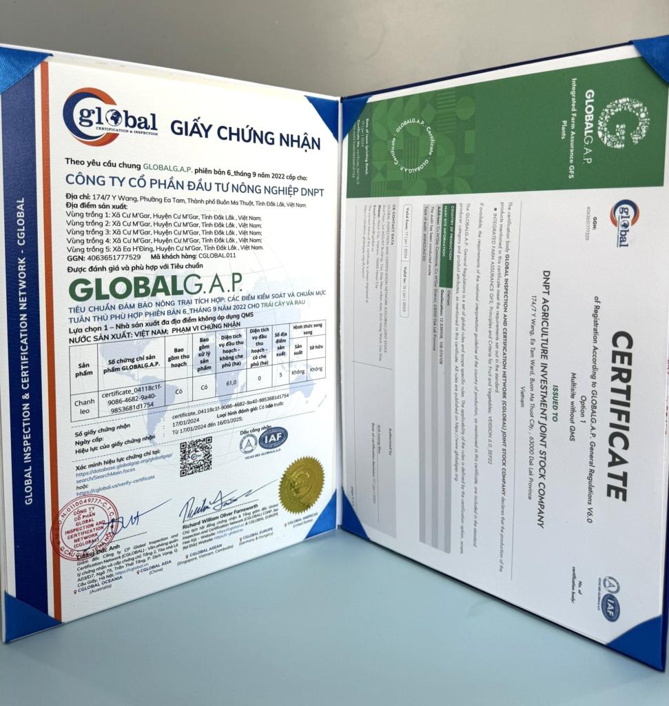 Chứng nhận GLOBAL GAP mang đến rất nhiều lợi ích