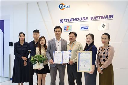 CGLOBAL TRAO CHỨNG NHẬN ISO 22301:2019 DANH GIÁ ĐẾN TELEHOUSE VIỆT NAM	